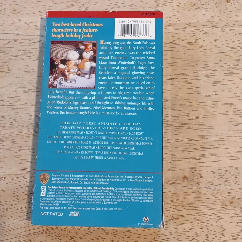 Rudolph and Frosty's Christmas in July VHS
